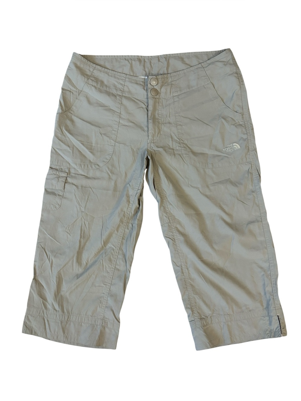 The North Face Tan Capri Cargo Hiking Gorpcore Athleisure‎ Pants Size 8